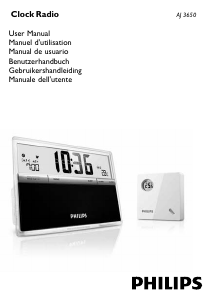 Manual Philips AJ3650 Alarm Clock Radio