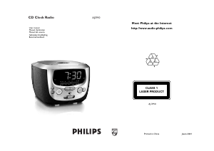 Manual de uso Philips AJ3910 Radiodespertador