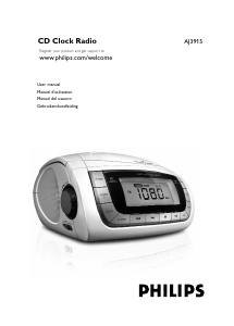 Mode d’emploi Philips AJ3915 Radio-réveil