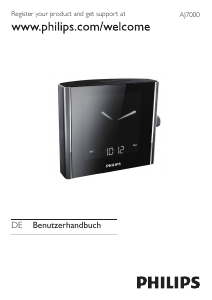 Bedienungsanleitung Philips AJ7000/12 Uhrenradio