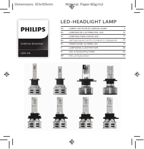 Manuale Philips 11336UE2X2 UItinon Essential Faro per auto