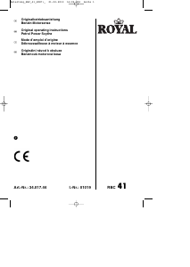 Handleiding Royal RBC 41 Bosmaaier