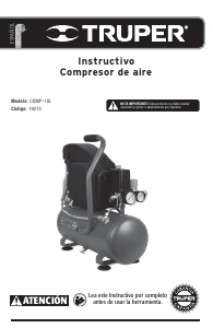 Manual de uso Truper COMP-10L Compresor