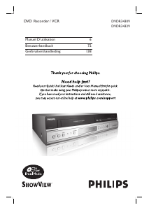 Mode d’emploi Philips DVDR3432V Lecteur DVD