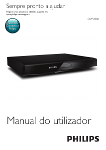 Manual Philips DVP2800 Leitor de DVD