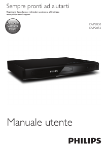 Manuale Philips DVP2850 Lettore DVD