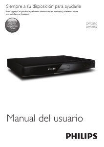 Manual de uso Philips DVP2850 Reproductor DVD