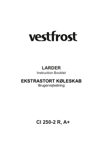 Brugsanvisning Vestfrost CI 250-2 R Køleskab