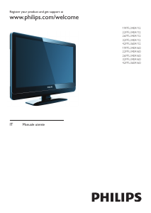 Manuale Philips 26PFL3404 LCD televisore