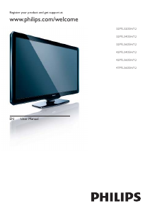 Manual Philips 32PFL3405H LCD Television