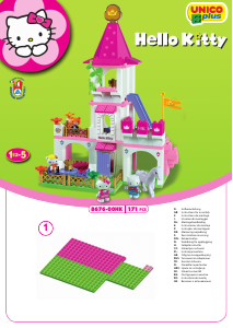 Mode d’emploi Unico set 8676 Hello Kitty Grand château