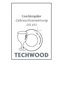 Bedienungsanleitung Techwood GSS 832 Geschirrspüler