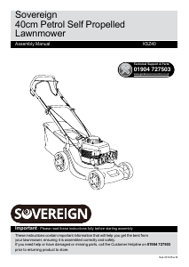 Sovereign lawn mower online xsz40 parts