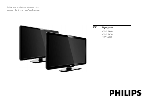 Посібник Philips 47PFL7864H Рідкокристалічний телевізор
