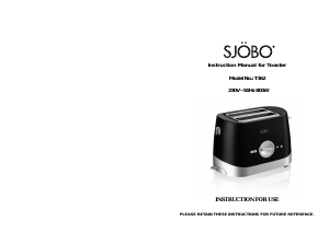 Manual Sjöbo T362 Toaster