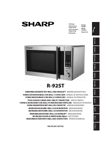 Manual Sharp R-92ST Microwave