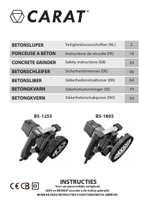 Brugsanvisning Carat BS-1255 Betonsliber