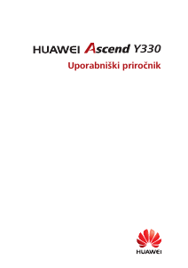 Priročnik Huawei Ascend Y330 Mobilni telefon