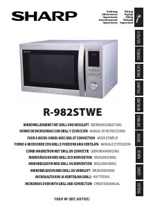 Manual Sharp R-982STWE Microwave