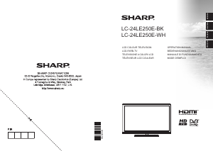 Manuale Sharp LC-24LE250E-BK LCD televisore