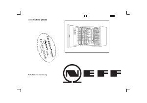 Bedienungsanleitung Neff S4449N1 Geschirrspüler