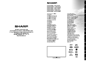 Manuale Sharp LC-50LE761EN LCD televisore