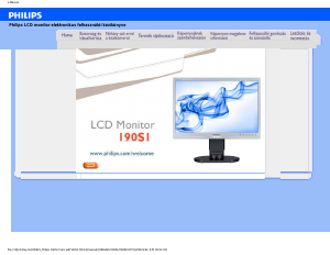 Használati útmutató Philips 190S1CB LCD-monitor