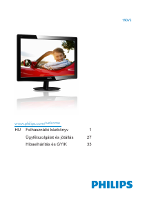Használati útmutató Philips 190V3AB5 LCD-monitor