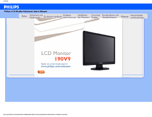 Manual Philips 190V9FB LCD Monitor