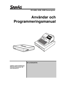 Bruksanvisning SAM4s ER-390M Kassaregister