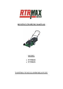 Kullanım kılavuzu RTRMax RTM9645 Çim biçme makinesi