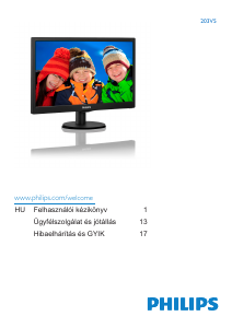 Használati útmutató Philips 203V5LSB26 LCD-monitor