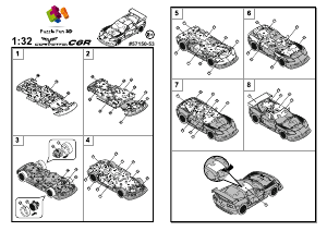 Посібник Puzzle Fun 3D Corvette 3D-пазл