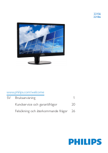 Bruksanvisning Philips 221B6LPCB LCD skärm