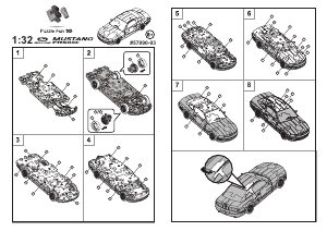 사용 설명서 Puzzle Fun 3D Ford Mustang 3D 퍼즐