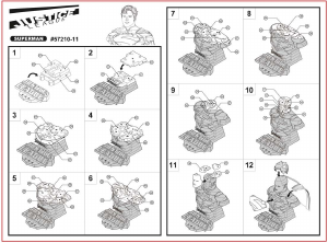 Manual Puzzle Fun 3D Superman 3D Puzzle