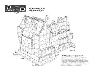Handleiding Puzz3D Bavarian Mansion 3D Puzzel