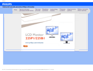 Priručnik Philips 225B1CS LCD zaslon