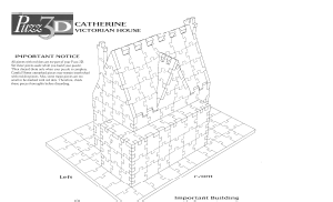 Handleiding Puzz3D Catherine Victorian House 3D Puzzel