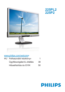 Használati útmutató Philips 225P2ES LCD-monitor