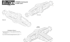 Manual Puzz3D Millennium Falcon 3D Puzzle