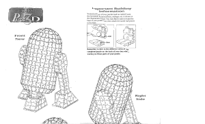 Handleiding Puzz3D R2-D2 3D Puzzel