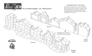 Manual Puzz3D Stockbridge in Winter 3D Puzzle