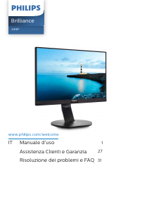 Manuale Philips 241B7QPTEB Monitor LCD