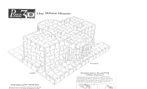 Manual Puzz3D The White House 3D Puzzle