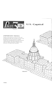 Handleiding Puzz3D US Capital 3D Puzzel