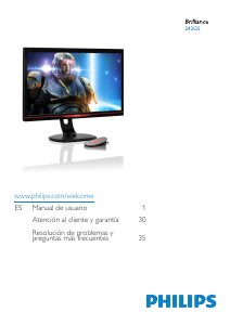 Manual de uso Philips 242G5DJEB Monitor de LCD