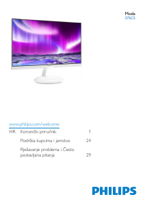 Priručnik Philips 275C5QHGSW LCD zaslon