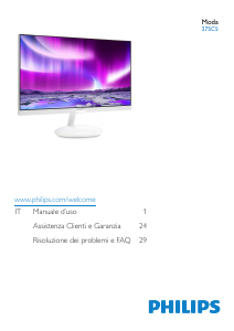 Manuale Philips 275C5QHGSW Monitor LCD