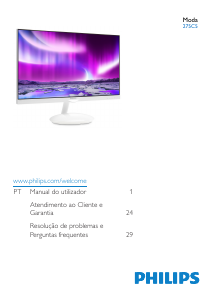 Manual Philips 275C5QHGSW Monitor LCD